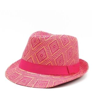 Pink Patterned Women's Fedora
